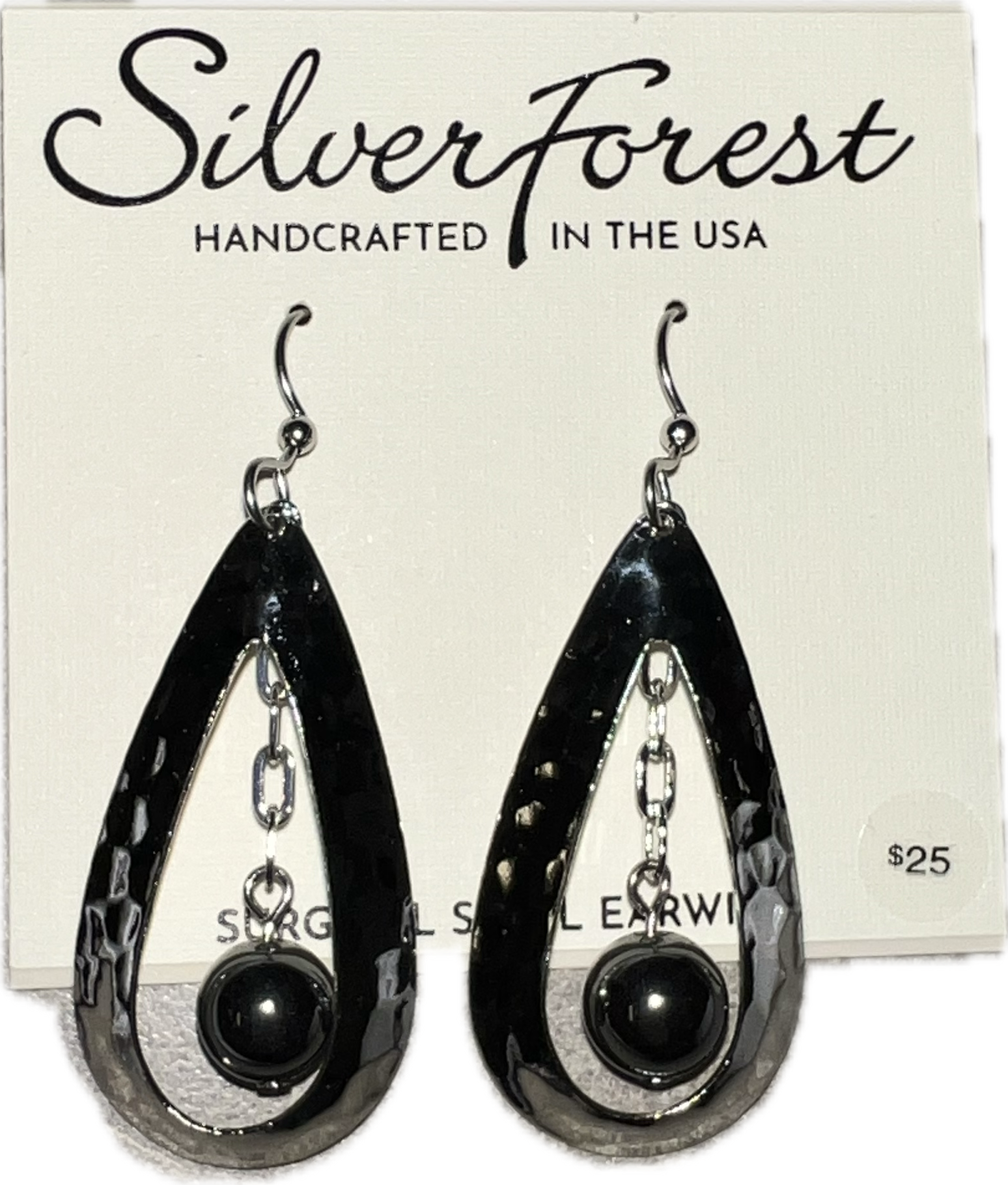 Silver Forest Dangle Silver Earrings-NE-2356