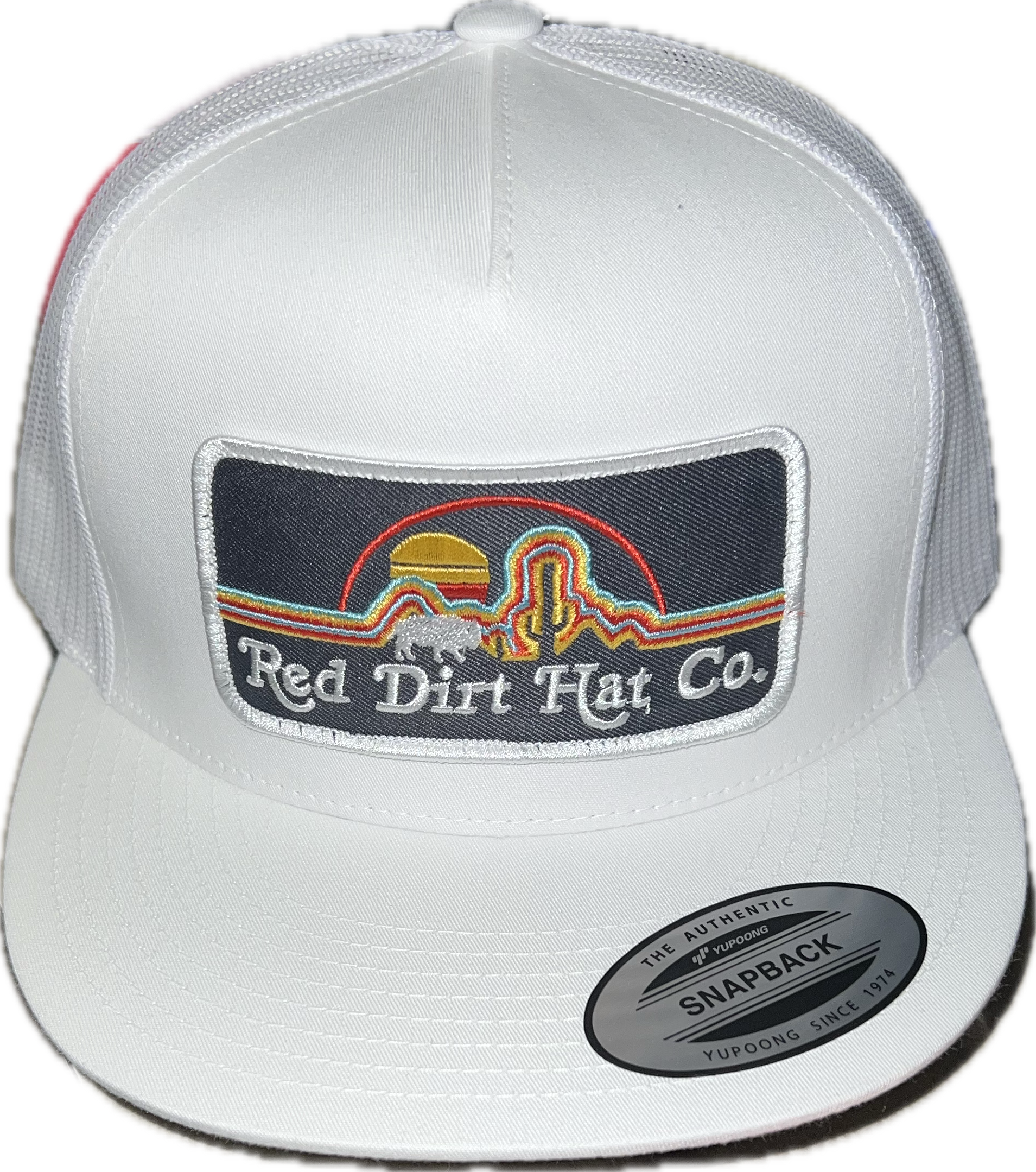 Red Dirt Desert Sunset Flat Bill Hat-RDHC181