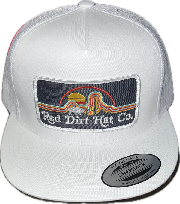 Red Dirt Desert Sunset Flat Bill Hat-RDHC181