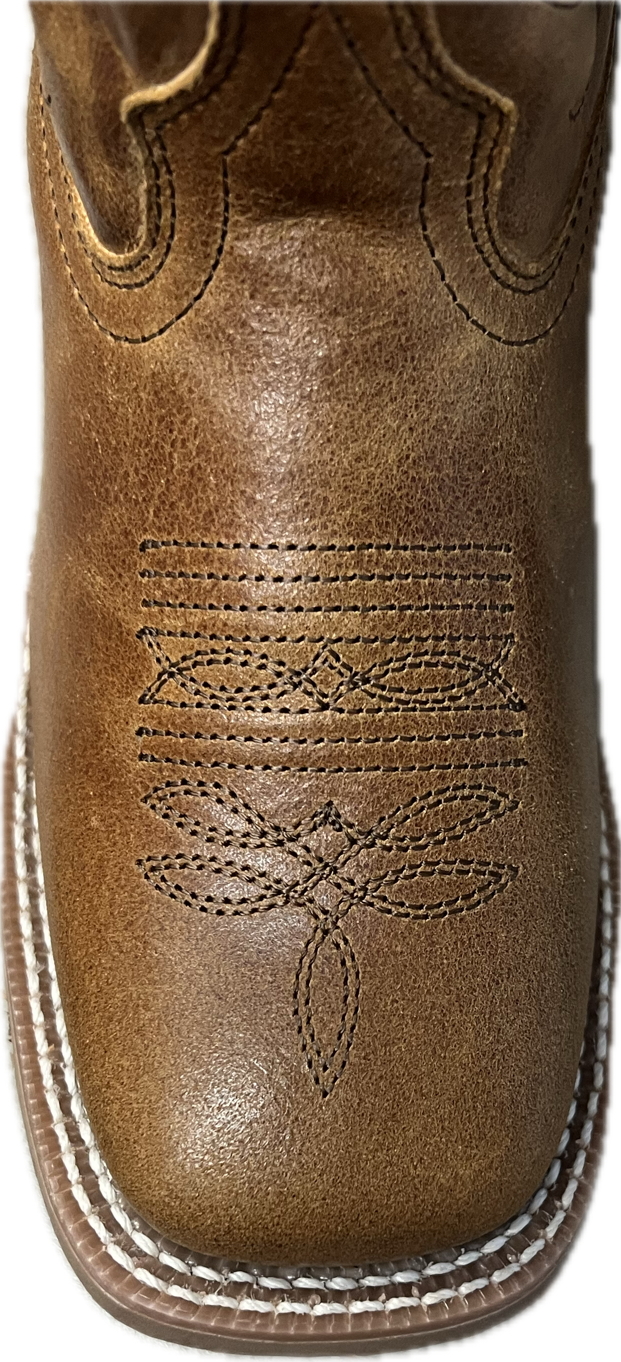 Cowboy Approved Ladies Emberlynn Tan Square Toe Boots-2032