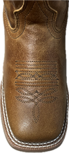 Cowboy Approved Ladies Emberlynn Tan Square Toe Boots-2032
