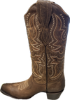 Circle G Ladies Snip Toe X Stitch Boot-L6347