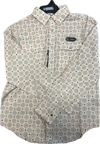 Rock & Roll Men's Mesh Tek Geo Print Long Sleeve Shirt-BMN2S08696
