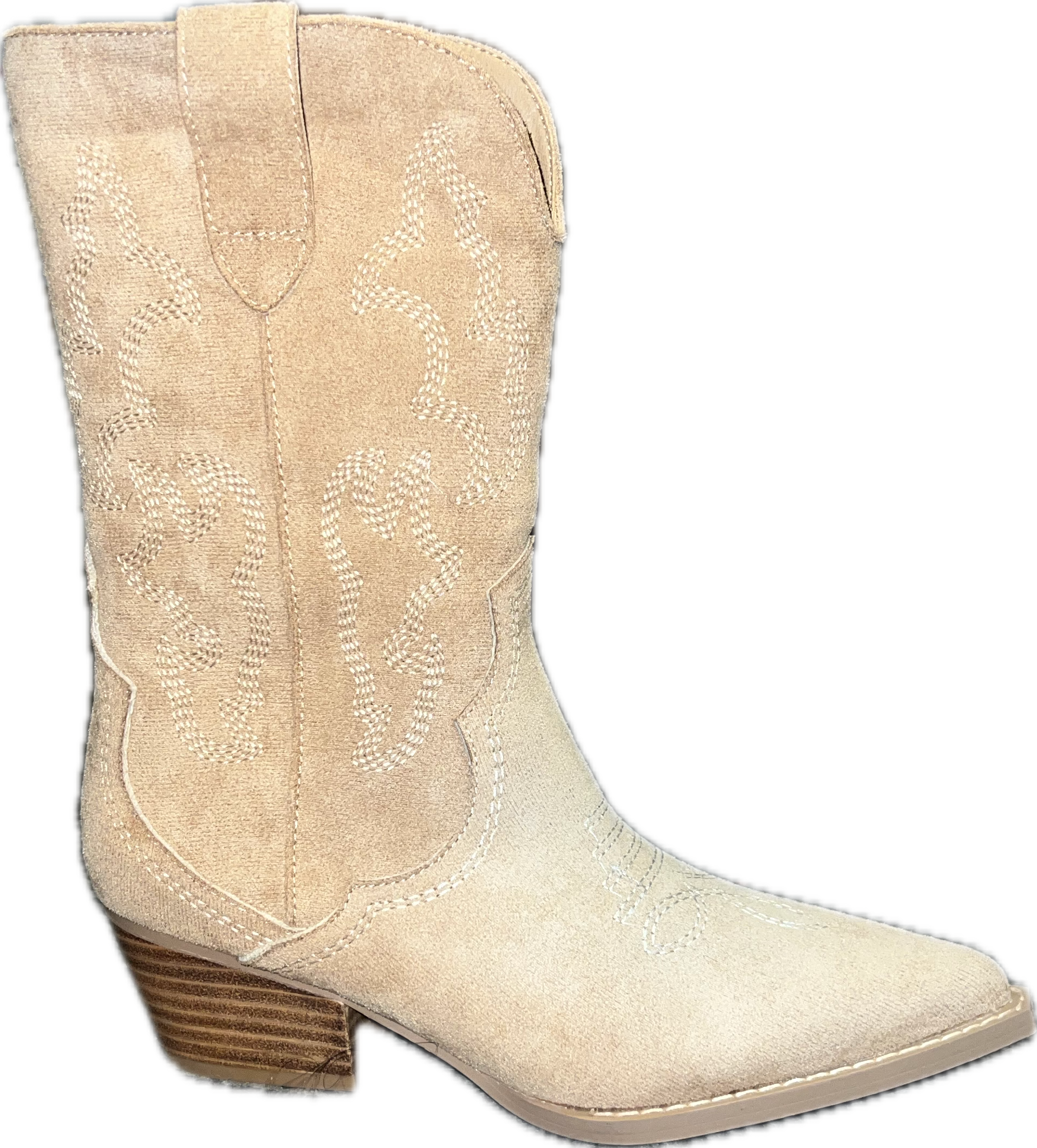 Corkys Footwear Ladies Camel Faux Suede Boots-80-0308-CAFS-A