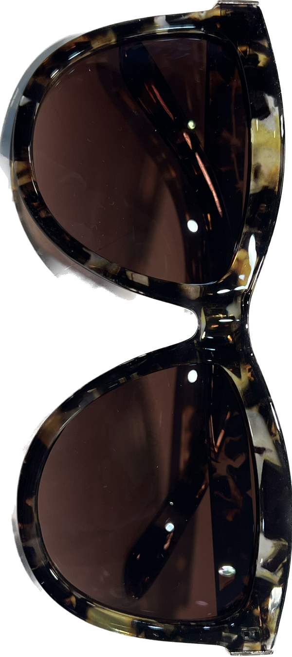 Coco and Carmen Amelia Brown Confetti Pearl Sunglasses-2416321B