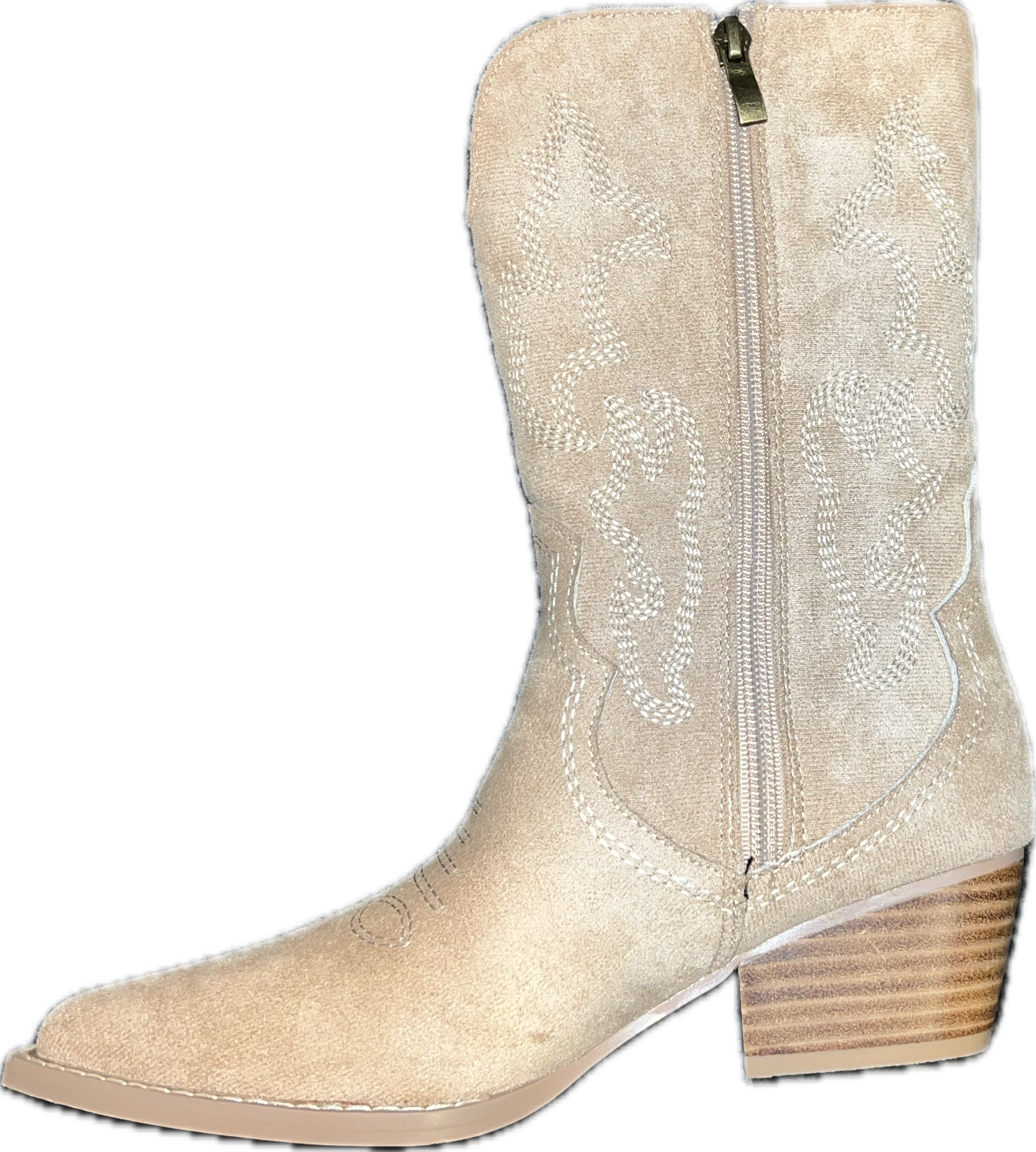 Corkys Footwear Ladies Camel Faux Suede Boots-80-0308-CAFS-A