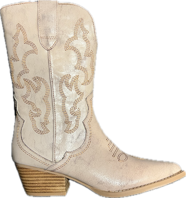 Corkys Footwear Ladies Putty Crackle Boots-80-0308-PUTC-A