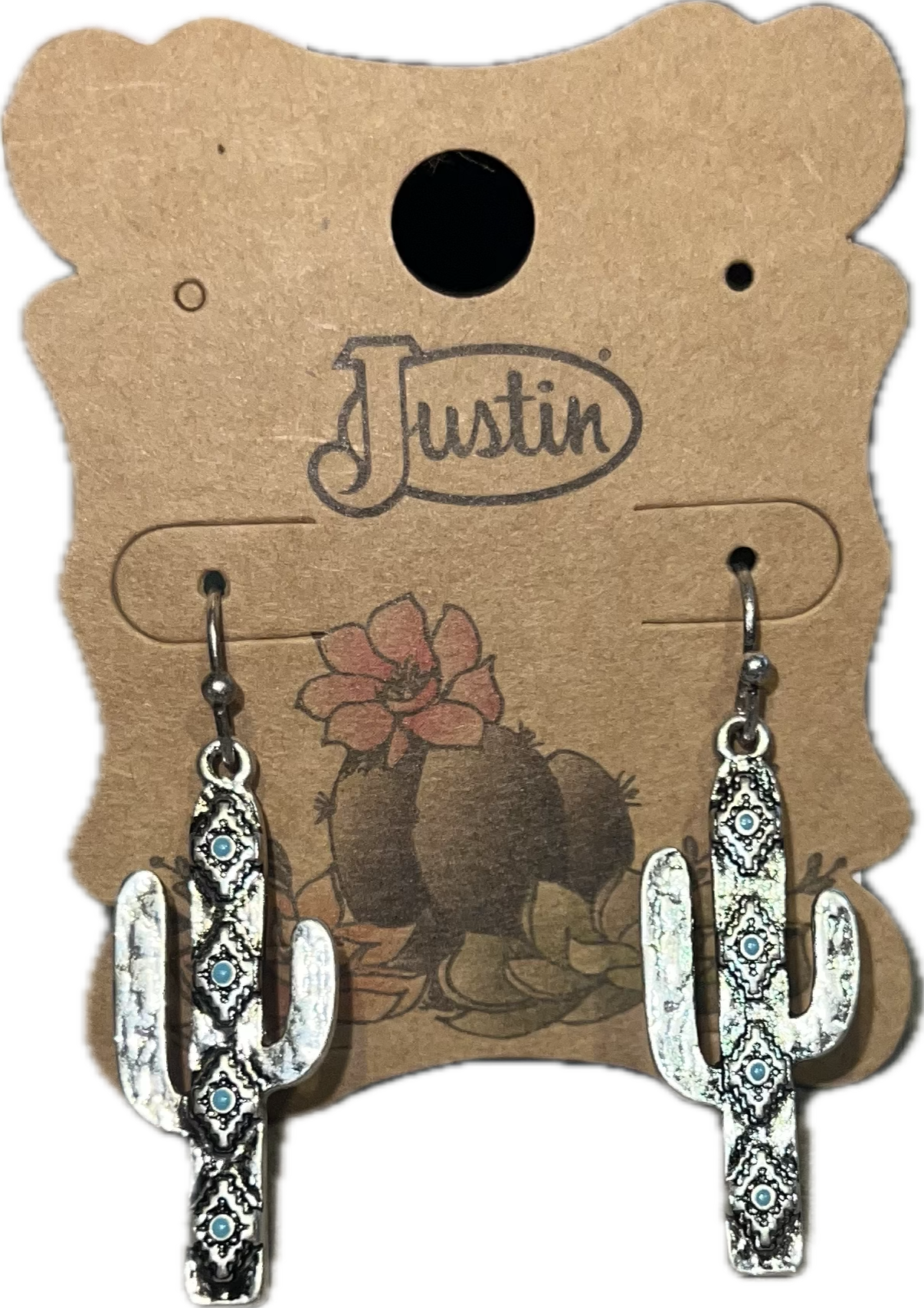 Justin Ladies Saguaro Pendant Earrings-26105EJ1