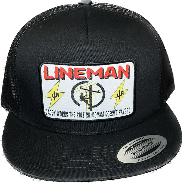 Cactus Alley Lineman Black Snapback