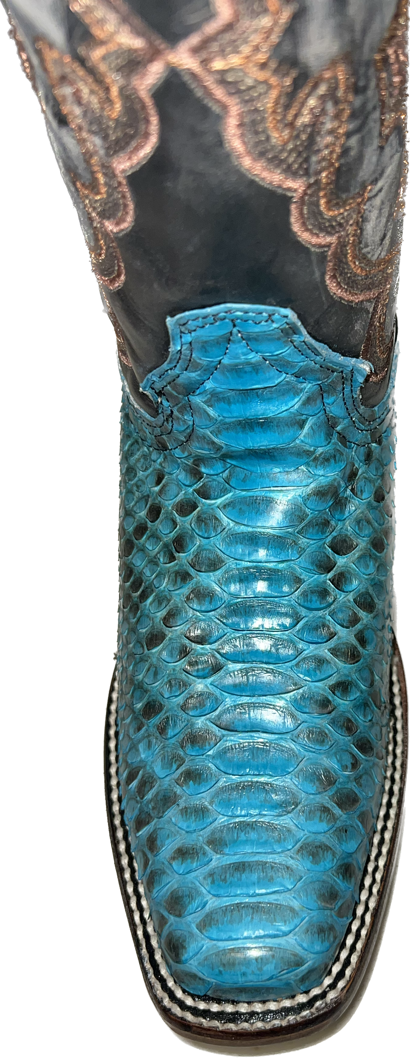 Circle G Ladies Blue Python Western Boots L6046