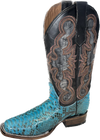 Circle G Ladies Blue Python Western Boots L6046