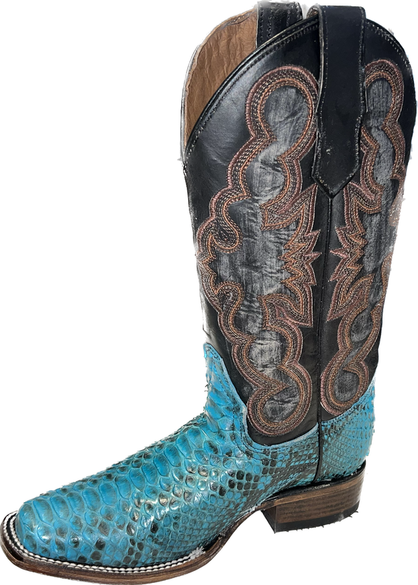 Circle G Ladies Blue Python Western Boots L6046