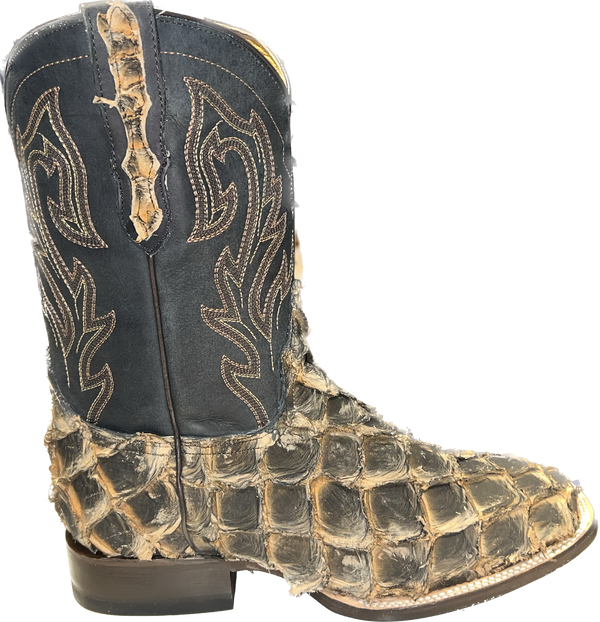 Stetson Men's Vintage Brown Cognac Pirarucu Boots 12-020-8818-3882