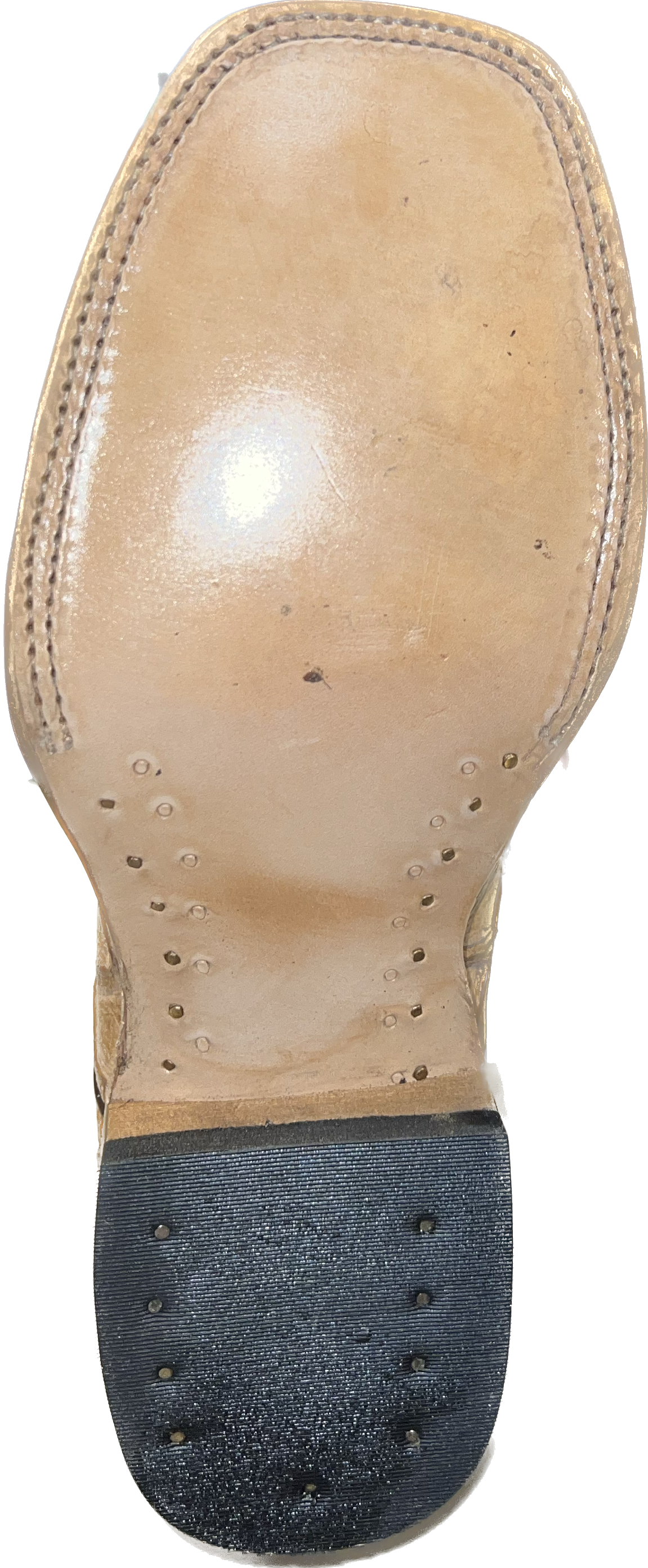 Cowtown Men's Tan Fish Skin Print Boots Q157