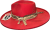 Justin Ladies Red Vintage Collection Flat Brim-JF0299JLNE40RED