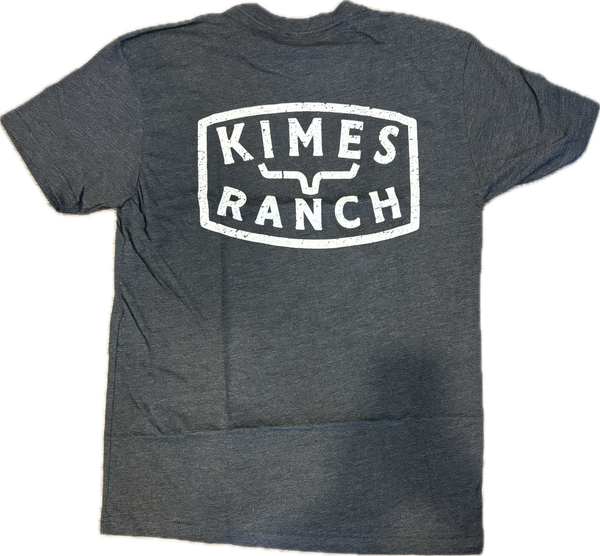 Kimes Ranch Men's "Roy" T-Shirt - Charcoal - RoyCharcoal