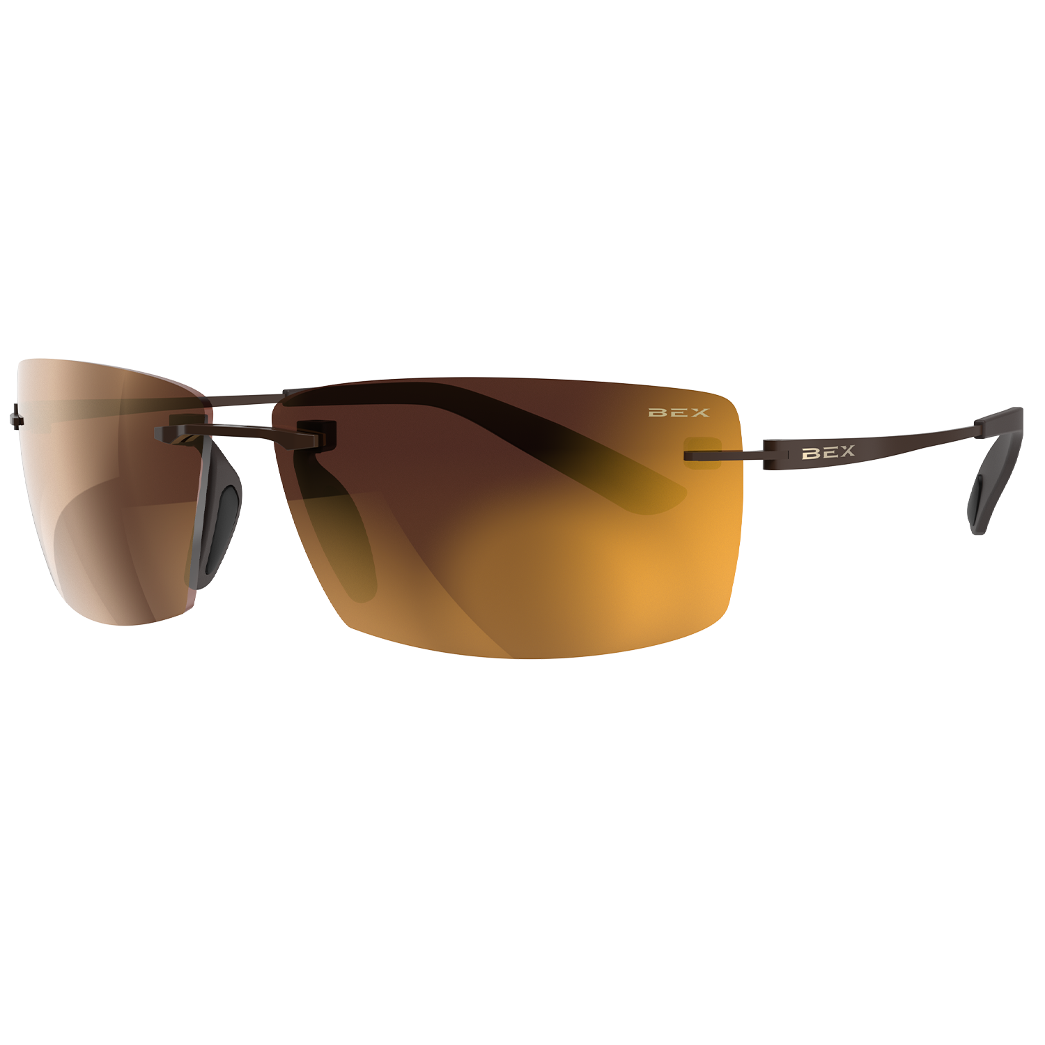 Bex Fynnland XL OTG Brown Brown and Gold Sunglasses-S162BBG