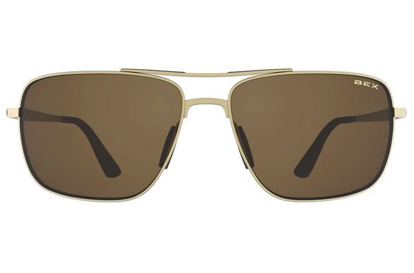 BEX Sunglasses - Porter (Matte Gold//Brown) S114MGB
