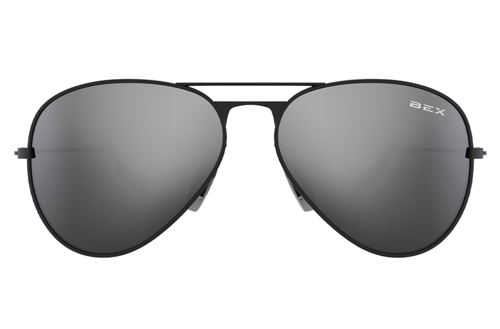 BEX Sunglasses - WESLEY (Black/Silver) WBGS