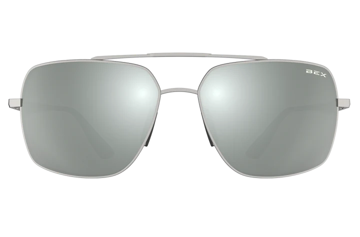 BEX Sunglasses - Wing (Matte Silver//Gray/Silver) S116MSGS