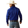 Ariat Men's Logo Long Sleeve Button Down Royal Blue Shirt 10048805