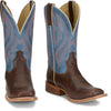 Tony Lama Women's Darcia Cowhide Boot - Rust Brown / Iris Blue - RN3612