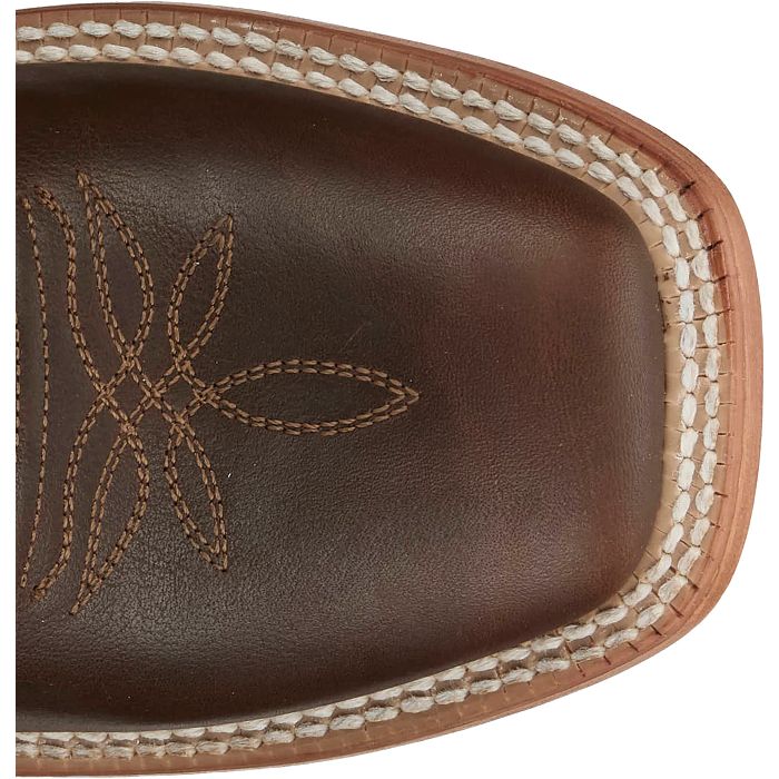 Tony Lama Women's Darcia Cowhide Boot - Rust Brown / Iris Blue - RN3612