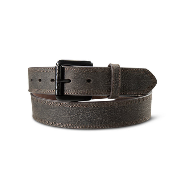 Ariat Work Men's Triple Stitch Dark Brown Belt - A1700134