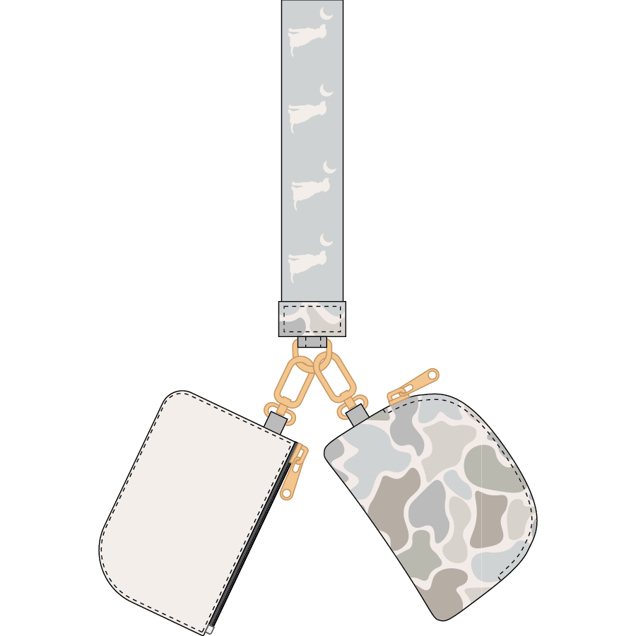 Local Girl Dual Wristlet - Saltwater - L5210091-FCW