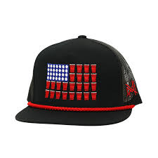 Mad Hatter Co. Beer Pong Flat Bill - Black/White - BEERPONG