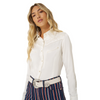 Wrangler Ladies Lainey Wilson Satin Star Button Down Shirt-112370410
