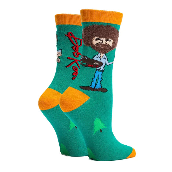 OOOH YEAH! True Bob Ross Socks S/M - WD9062C