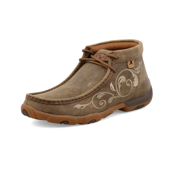 Twisted X Ladies Natural Chukka Driving Moc Shoe-WDM0041