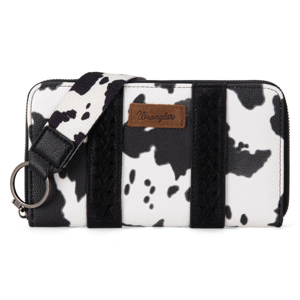 Wrangler Cow Print Wallet-WG133-W006BK