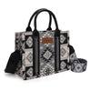 Wrangler Aztec Black Pattern Dual Sided Crossbody Tote-WG2209-8120SBK