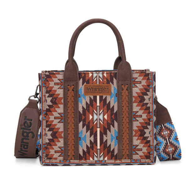 Wrangler Southwestern Crossbody Tote Bag-WG2213-8120SCF