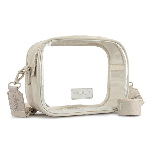 Wrangler Beige Clear Crossbody Purse-WG229-603BG