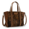 Wrangler Brown Genuine Hair On Cowhide Wide Tote Crossbody-WG252-8012BR