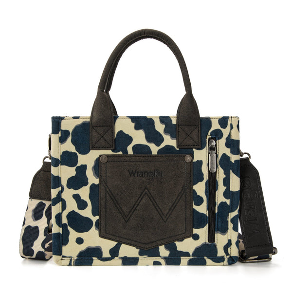 Wrangler Cow Print Concealed Carry Black Purse-SP-WG264-8120BK