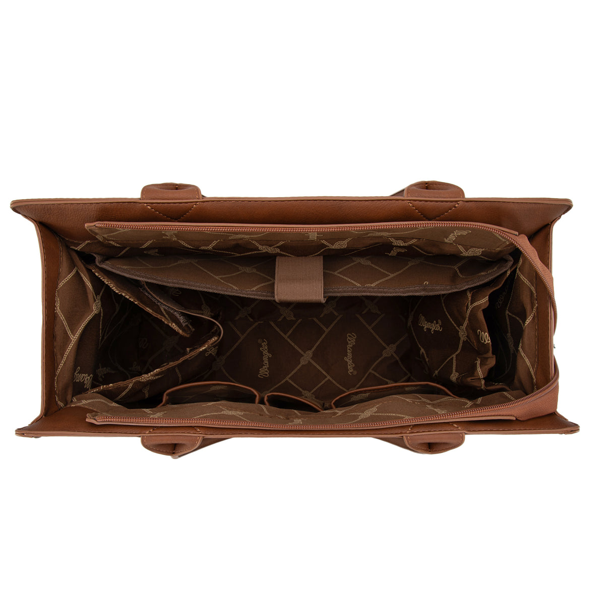 Wrangler Horseshoe Cutout Carry All Large Tote Bag-WG292-8110BR