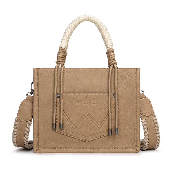 Wrangler Khaki Cowhide Printed Crossbody Purse-WG386-8120SKH