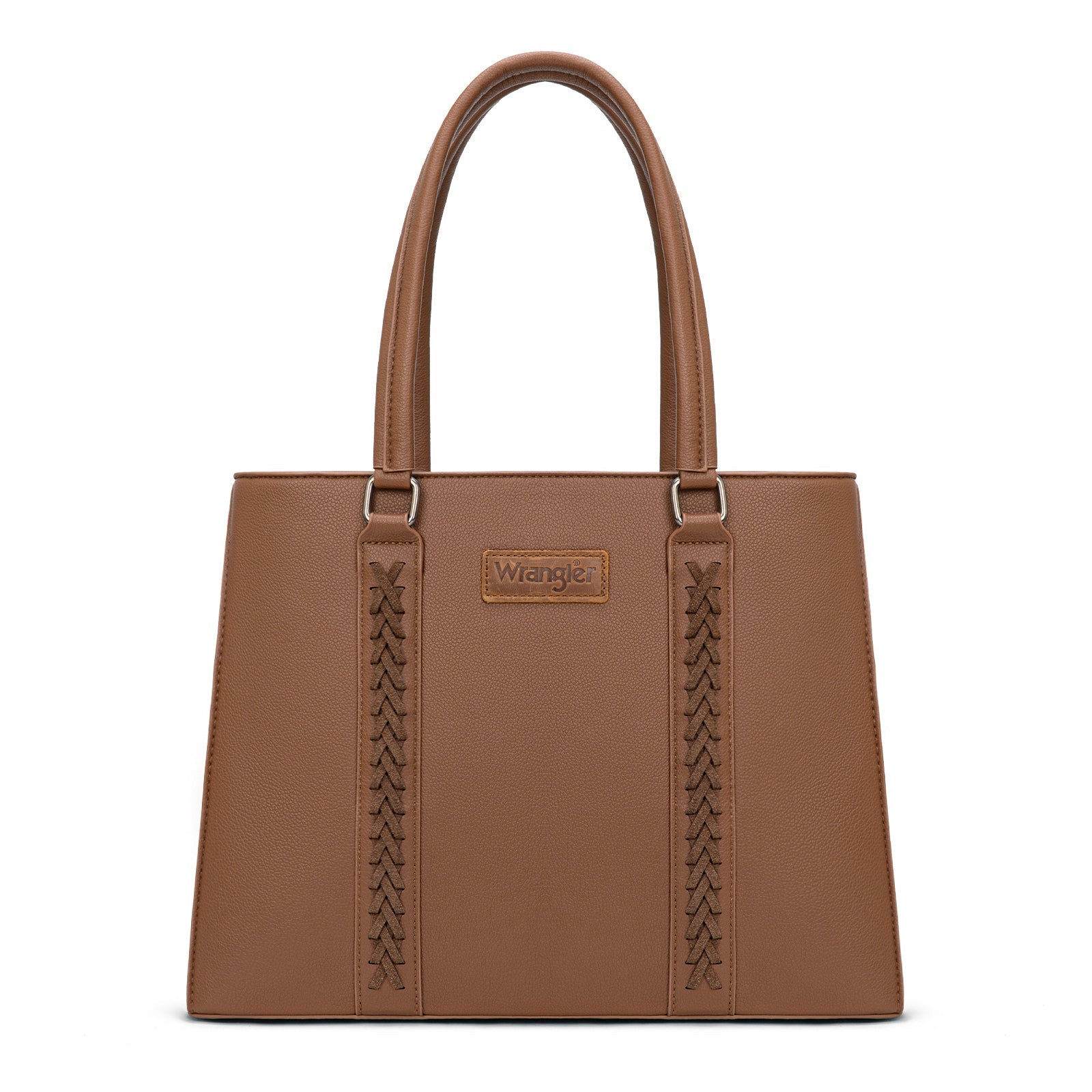 Wrangler Dual Compartment Dark Brown Tote-WG387-8119DBR