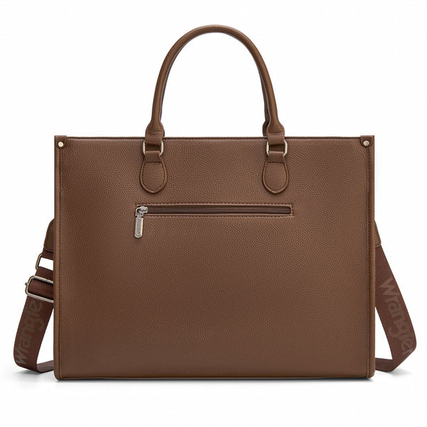 Wrangler Large Tote Coffee Cow Work Tote-WG389-8119CF