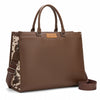 Wrangler Large Tote Coffee Cow Work Tote-WG389-8119CF