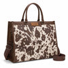 Wrangler Carry All Large Tote Coffee Cow Work Tote-WG389-8119Cow-CF