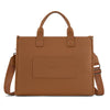 Wrangler Brown Structured Work Tote with Pouch-WG390-8110BR