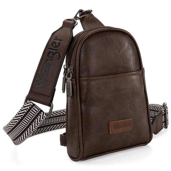 Wrangler Sling Coffee Crossbody Purse-WG87-324CF