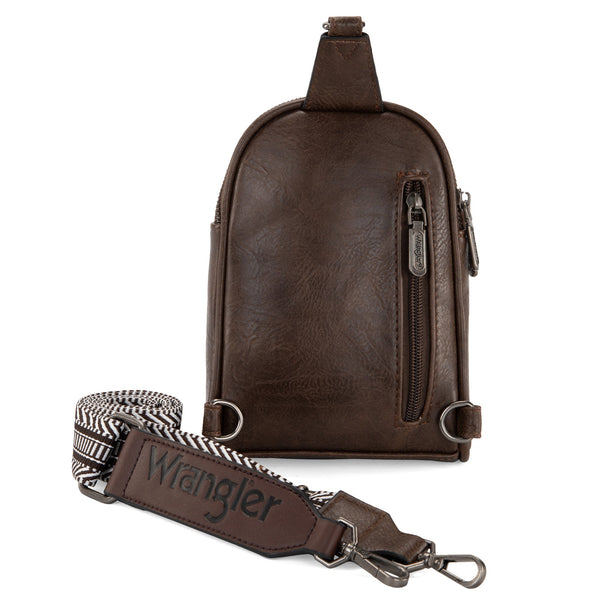 Wrangler Sling Coffee Crossbody Purse-WG87-324CF