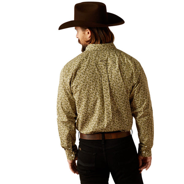 Ariat Men's Wrinkle Free Filmore Green Long Sleeve 10053910