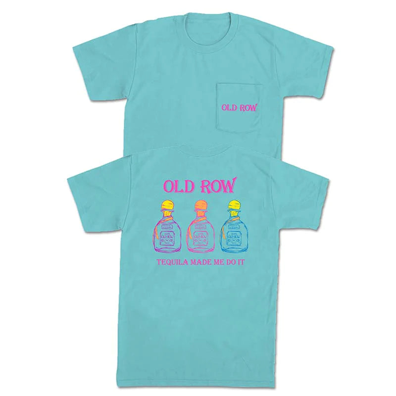 Old Row TEQUILA MADE ME SHORT SLEEVE POCKET T-SHIRT WROW2704